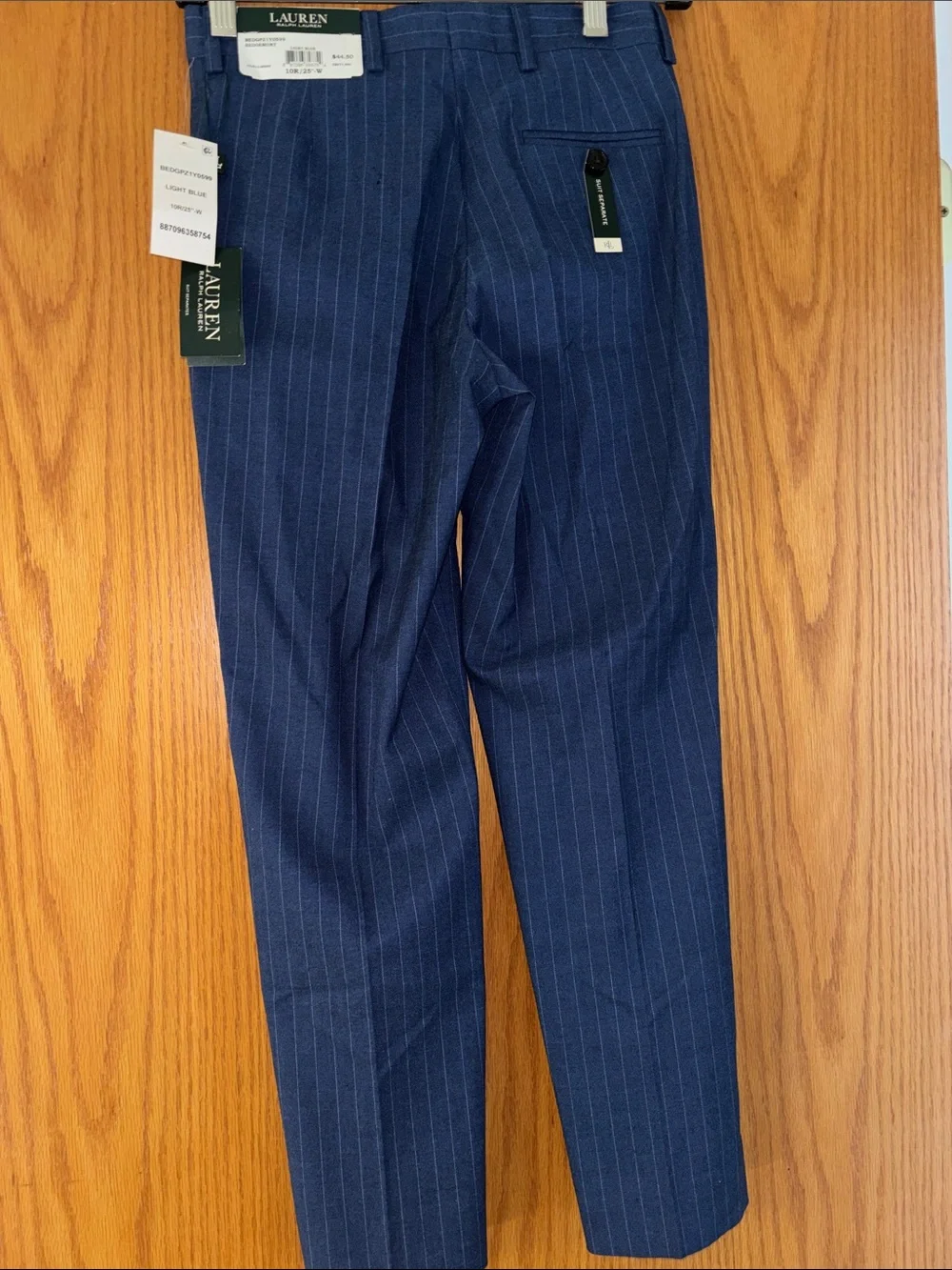 Lauren Ralph Lauren Navy Pinstripe Kids Dress Pants